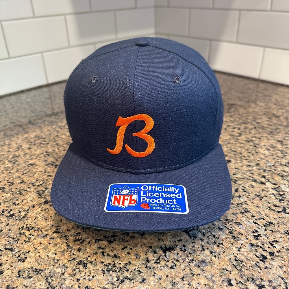 Vtg 90s Chicago Bears New Era 59FIFTY Fitted Hat 7 5/8 Made in USA Deadstock